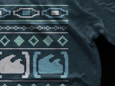 Shore Pattern Tee 8 bit brand church logo ministry missions print screenprint shirt student tee youth