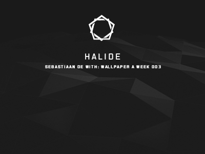 WPAW 3: Halide black dark grainy halide low poly polygons silver wallpaper wallpaperaweek wpaw
