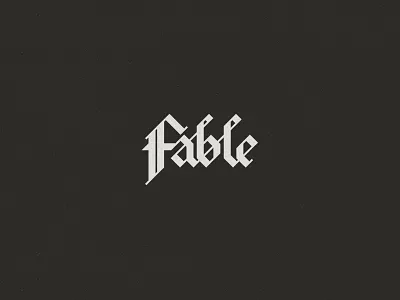 Fable branding identity logo mark music rock rock band typography