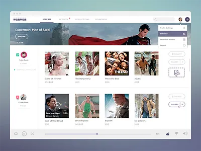 Stream download feed free freebie icons mac music profile psd psddd social web app