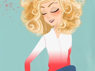 Elena character design drawing girl illustration photoshop