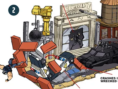 Dark Knight Rises Playset 1 action batman bros. comics dc figures mattel movie playset waner