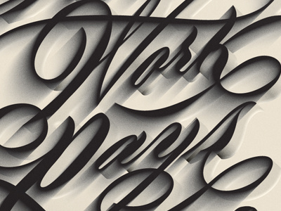 Hard Work Pays Off lettering typography