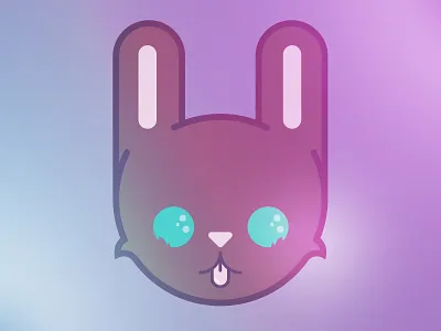Funny Bunny animal bunny cartoon flat funny illustration lights rabbit toon