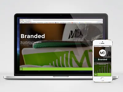 Branded - Brand Guide for MD brand guide guidebrand moneydesktop responsive webdesign