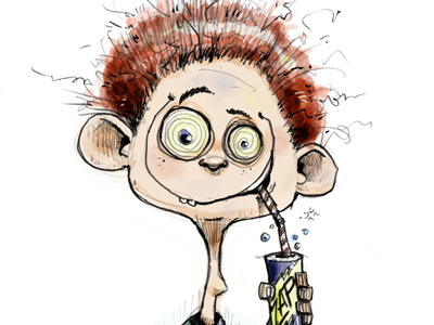 Zapped! cartoon character childrens book color fun humor
