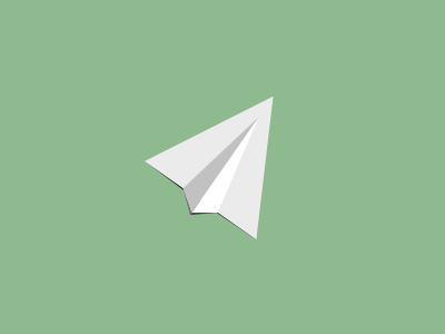 Paper plane icon logo paper plane white