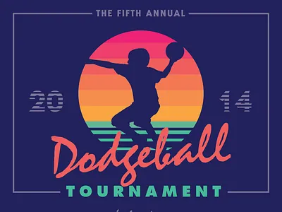 Dodgeball Poster dodgeball illustration poster