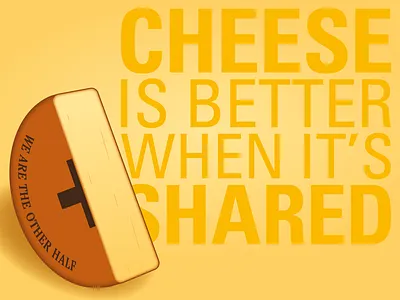 The Other Half cheese illustration politics switzerland type vote yellow