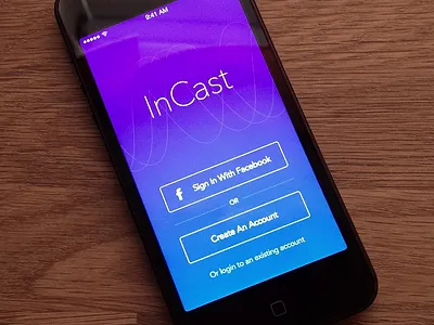 InCast Login avenir awesomeness ios 7 ios app iphone app login podcasts social