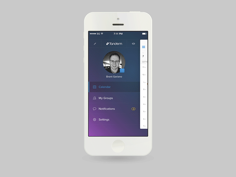 Mobile Nav Options flat ios ios7 minimal mobile navigation
