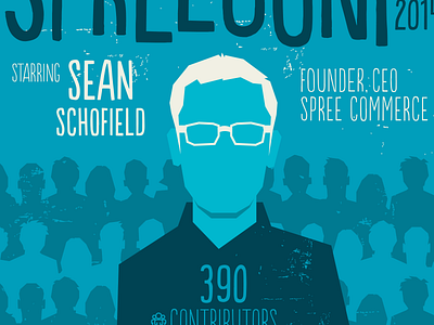 SpreeConf Sean Schofield Poster city film movie poster populaire retro sean schofield spree spree commerce spreeconf sticker mule texture vintage