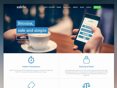 Safello Redesign bank bitcoin bitcoins btc desktop safello web website