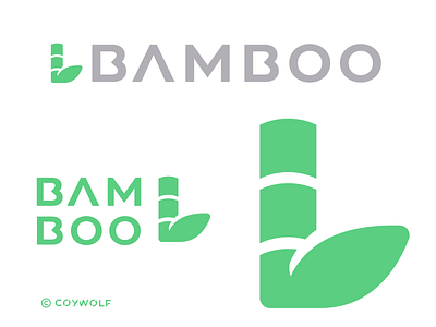 BAMBOO Logo bamboo clean food leaf letter b logo logos logotype minimalist monogram natural nature organic simple tree