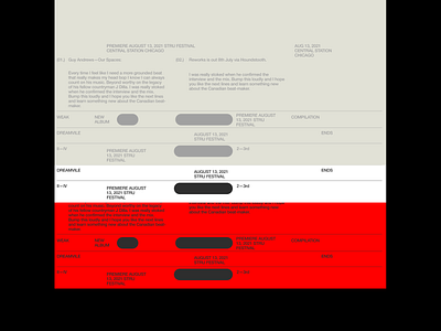 Archived work grid layout type typo typography whitespace