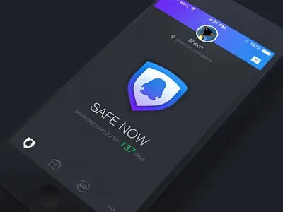 Security Center Concept Design iphone qq ui