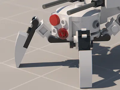 Spidertank cinema 4d lego