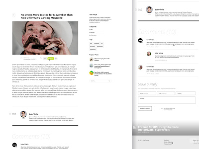 Blog — Single Post Page blog jornal pixelthrone single post theme themeforest ui ux wordpress