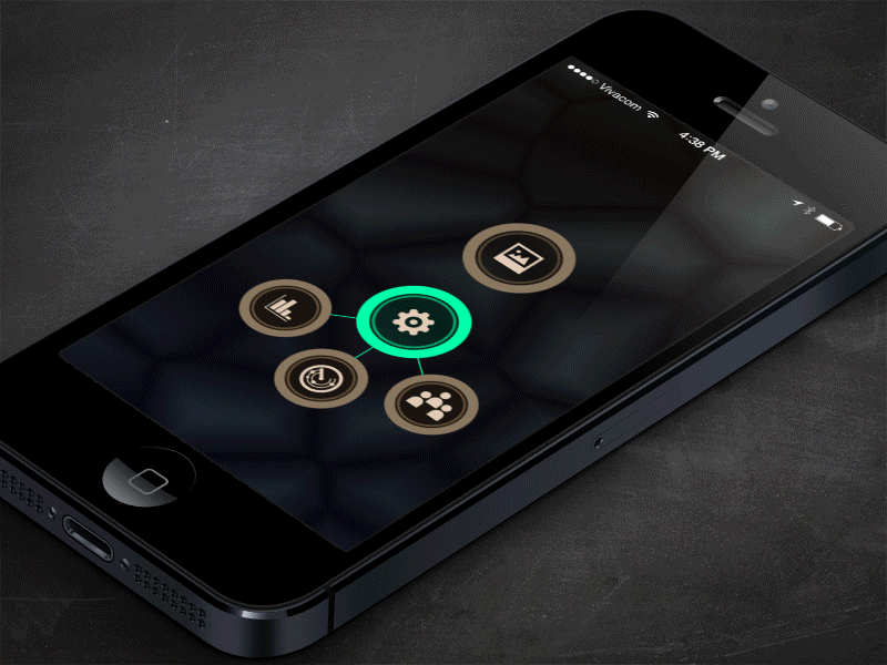 FaceScan app concept animation app button concept design face gif icon interface ios scan ui