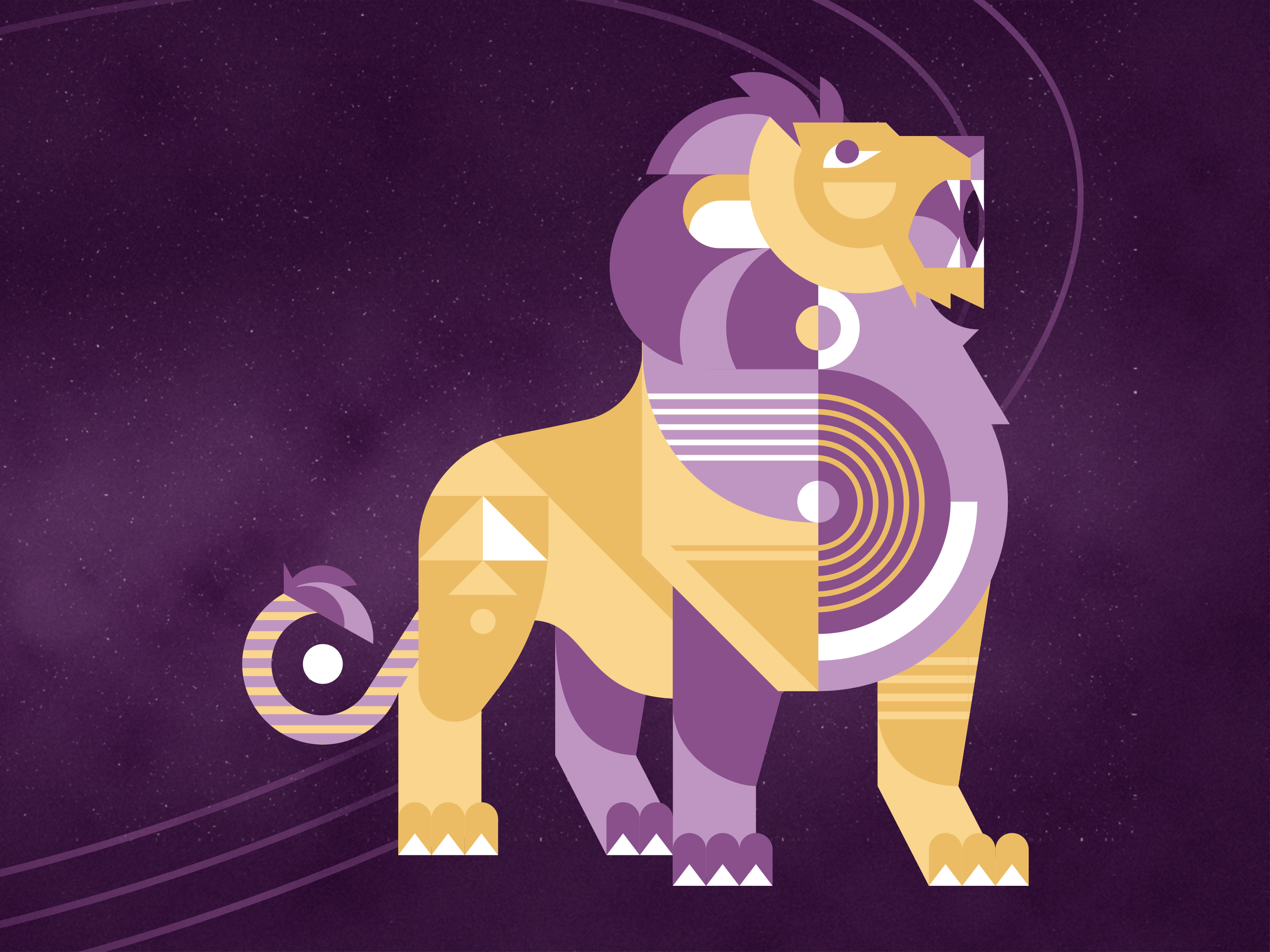 Zodiac Fire Sign Wallpapers aries astrology fire signs geometric design illustration leo sagittarius vector wallpapers zodiac