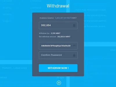 Kingcoiny - Withdrawal bitcoin exchange flat landing light module page ui