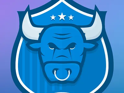 Stripe Bulls bull crest shield shirt skunk soccer stars stripe