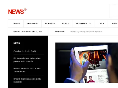 News - WordPress & Joomla Theme gavick joomla joomla news theme news layout news theme responsive layout wordpress wordpress news theme