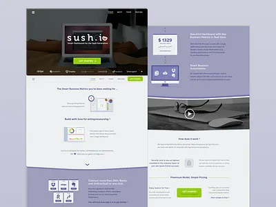 Website illustration layout onepage paperwork saas sush.io webdesign website