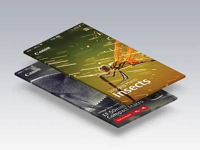 Canon EU Mobile App app apple interface ios7 mobile ui ux