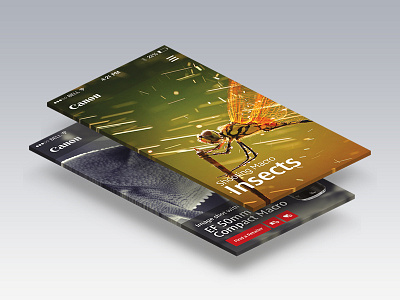 Canon EU Mobile App app apple interface ios7 mobile ui ux