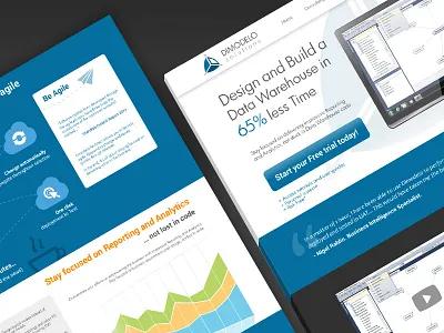 Dimodelo Solutions flat graph interface ui ux web webdesign