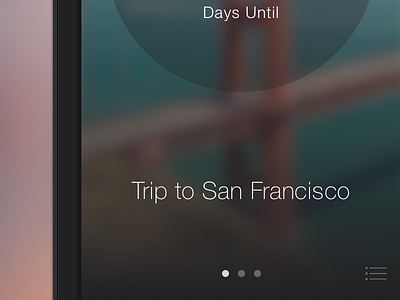Countdown app countdown design ios 7 mobile ui
