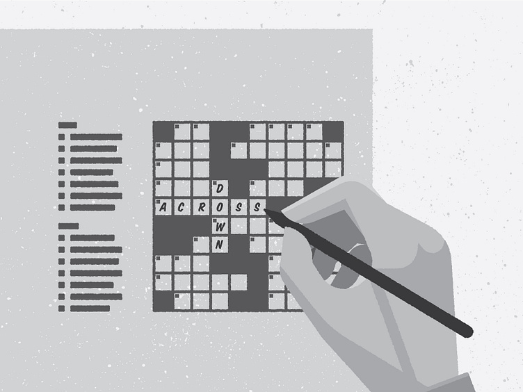 Crossword Puzzle by Chris Rooney on Dribbble