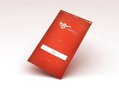 Mappyhour Login app iphone login ui ux