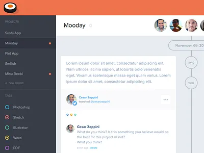 ChronoPod archive chronopod files projects share tags time timeline