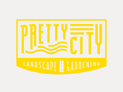 Pretty City branding husbandmen icon identity logo pretty city print stl design stl landscaping type
