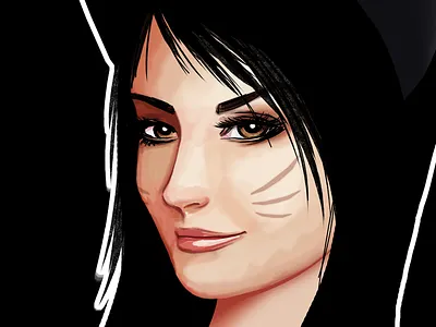 Ahri v2 ahri character digital drawing fan art gaming league of legends lol moba photoshop