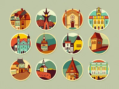 In Between [Segesvár & Sepsiszentgyörgy] adline brassai building church icon medieval print schäsbrich szende tower town transylvania