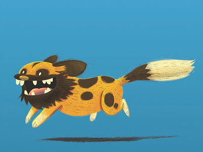 Painted Dog (Lycaon pictus) african painted dog african wild dog cape hunting dog illustration photoshop t shirt