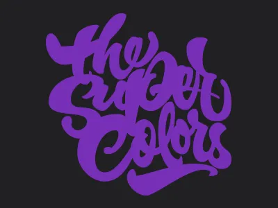 The Super Colors Tshirt brush brushpen calligraphy colors custom fabercastell joluvian lettering super tombow type