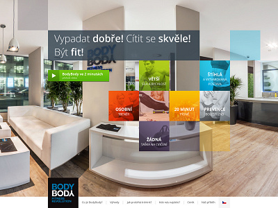 BodyBody - home body clean colours fitness flat photo simple square ui web workout