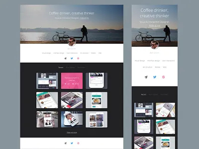 ⌘+SPACE portfolio exploration cmd space concept interface dribbble portfolio social ui ux web