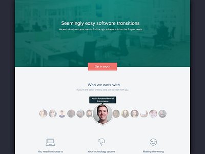 Another landing clean design home homepage landing ui user interface