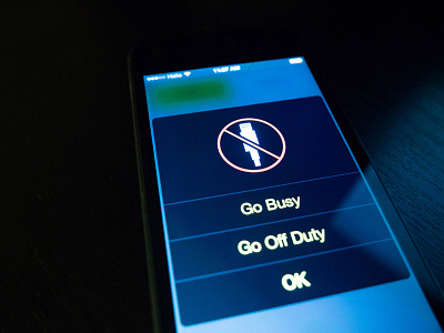 Driver 2 - Alert dark hailo ios ios7 iphone mobile photo sketchapp ui