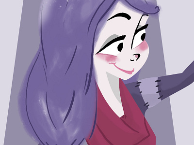 Violet character design drawing girl illustration photoshop