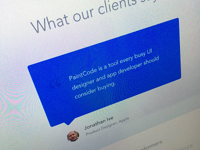 Clients & Testimonials appstore clean clients minimal testimonials ui web