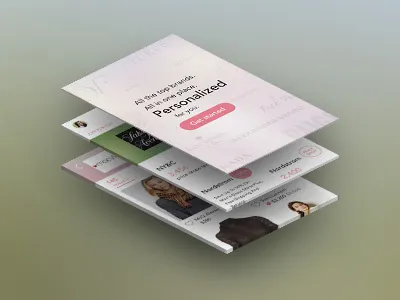 StyleSpotter iPhone app app background blurred fashion ios mobile personalize pink