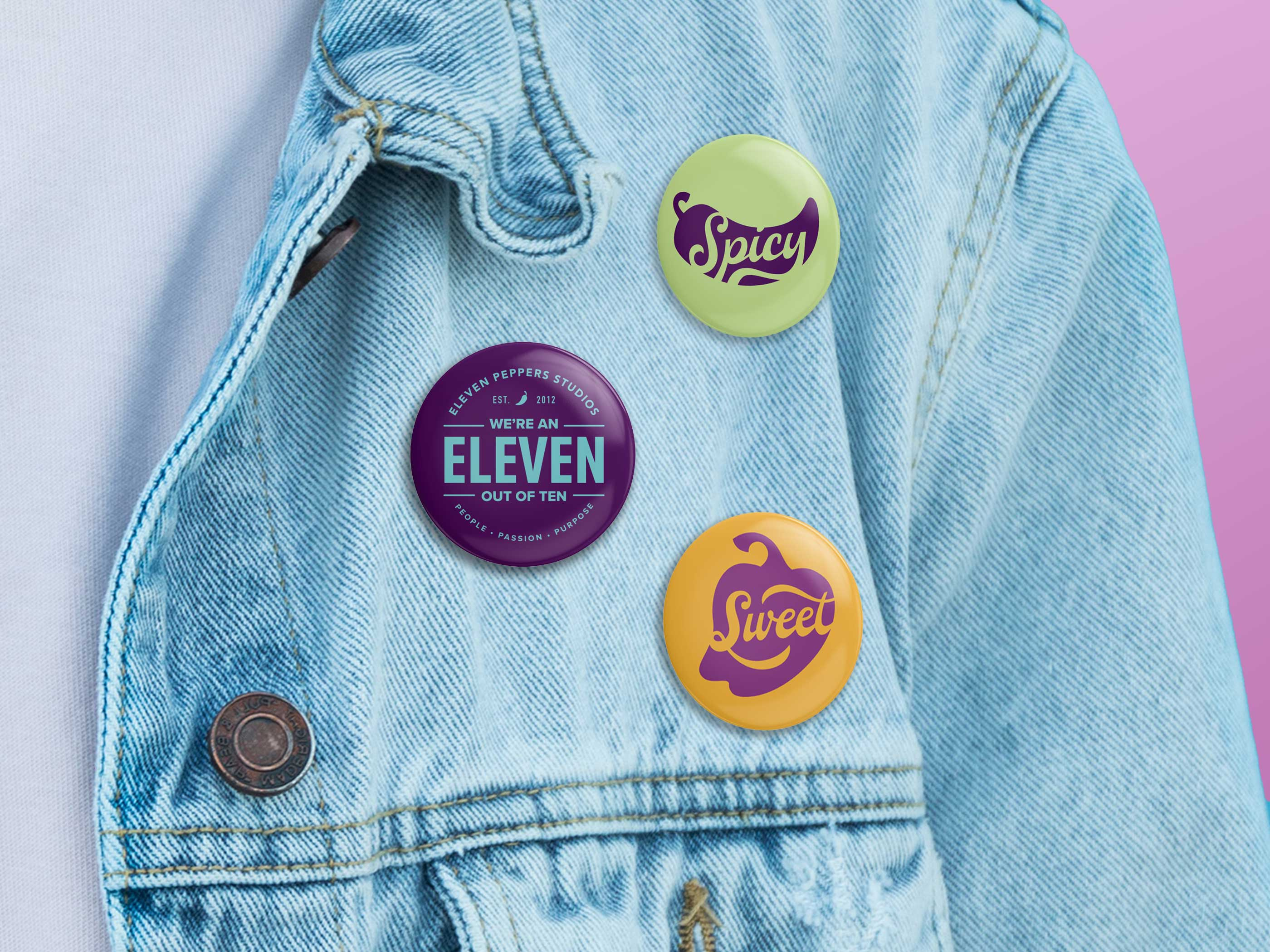 Pepper Swag apparel buttons company culture fashion peppers swag tote bag tshirt