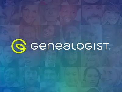 Genealogist® branding family genealogy icon identity logo typography