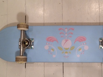ShredderVille Kurbits Skateboard graphic kurbits pattern print shredderville skateboard swedish